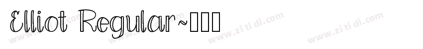 Elliot Regular字体转换